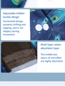 1pc Large Menstrual Pad,Reusable Bamboo Charcoal Panty Liner | Washable Leak-Proof Pads For Menstrual Daily Care - Multicolor - View 5