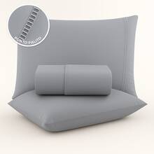 Single | Double | Queen Sheet Set With Hemstitching – A Touch Of Comfort And Refinement - Grey - View 2