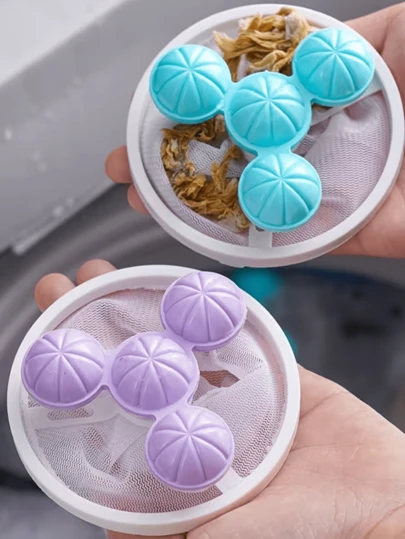 10pcs Random Color Reusable Laundry Lint Traps, Fuzz, Floating Fiber Filters, Garment Cleaning Filters, Lint Removers, Lint Absorbers And Lint Filters, Laundry Cleaning Balls, Washing Machine Cleaner, Filters. Reusable Washing Machine Lint Traps And Pet Hair Remover - 3 Colors (Purple, Blue, Pink) Elastic Mesh Laundry Filters, No Electricity Needed, Top/Front Cleaning Clips And Lint Remover, Cleaning Supplies, Cushion Pads
