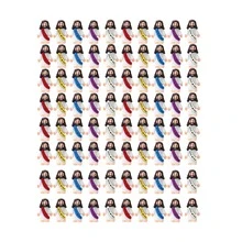 50PCS Little Jesus Figures, Jesus Figurines In Bulk, Multicolor Tiny Jesus Figures, Miniature Figurines To Hide And Seek Religious Gifts Easter Stuffers - Nhiều màu - Xem 13