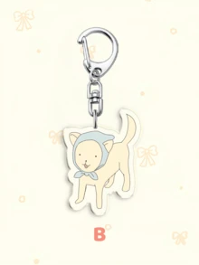 1个亚克力卡通娜娜钥匙扣，可爱草莓玻璃/707钥匙形状和黑色石头元素，Y2K原宿创意背包挂件，手机和汽车配件，包包挂饰粉丝礼物 - 彩色 - 查看 12