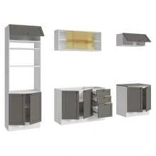 Cocina Integral Completa Modular Madesa Vik 270cm BG 06 - Blanco y Gris - Ver 9