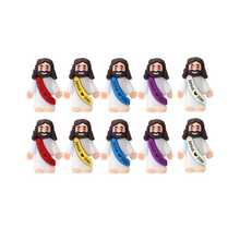 50PCS Little Jesus Figures, Jesus Figurines In Bulk, Multicolor Tiny Jesus Figures, Miniature Figurines To Hide And Seek Religious Gifts Easter Stuffers - Nhiều màu - Xem 9
