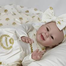 Reborn Baby Doll, Realistic Newborn, Silicone Body, On - Gold - View 1