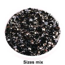 2mm-6mm Mixed Size, 2000pcs/Pack, Multi-Color, Flat Back Round Crystal Rhinestone Gems, DIY Nail Art Stones, Diamond Design Accessories, Glitter Nail Stickers Decor, Suitable For Phone Cases, Clothes, Bags, Shoes, Crafts. Nail Art Supplies, Nail Decorations. - Multicolor - View 34