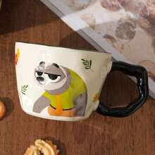 Disney 官方《疯狂动物城》尼克和朱迪陶瓷马克杯，女孩款，情侣咖啡杯，生日礼物 - 彩色 - 查看 3