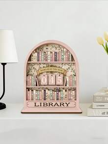 Rastreador de lectura de libro retro 2D, decoración de conteo anual de libros - El rastreador de lectura de este año puede rastrear hasta 999 libros. Con base para DIY. Adecuado para libros de oficina, libros modernos, estructura resistente, decoración de estantería, regalos para amantes de los libros, exhibición y almacenamiento de libros, exhibición de recuento de estantería y regalos de desafío de lectura. Adecuado para lectores, maestros, escritores y entusiastas de los libros. - Multicolor - Ver 2