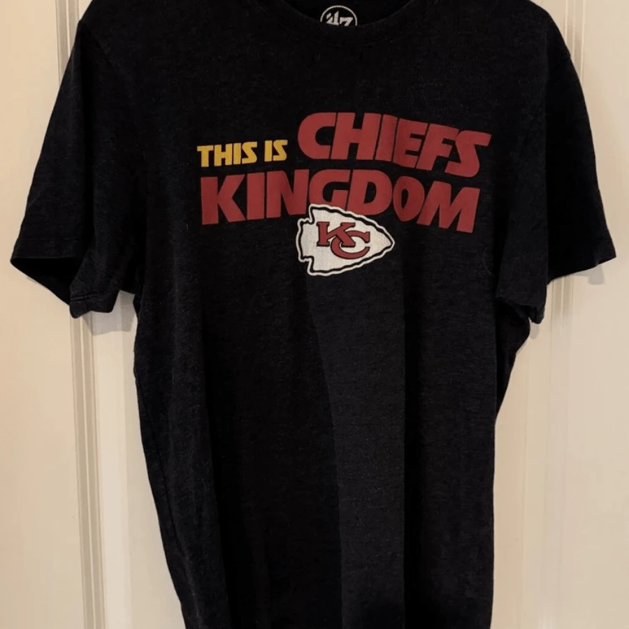 47 Mens M Black KC Chief This Is Chief Kingdom SS T-Shirt Super L NFLBowl - 黑色 - 查看 1