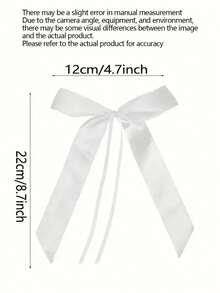 10 chiếc nơ trang trí bằng polyester, nơ trang trí bó hoa màu trắng, thích hợp cho trang trí ngày lễ, đồ thủ công mỹ nghệ và quà tặng theo phong cách đồng quê | Nơ ruy băng polyester cổ điển, thích hợp cho trang trí nhà cửa và đám cưới trong dịp lễ, trang trí ngày Valentine, trang trí ngày của Mẹ, trang trí lễ tốt nghiệp, trang trí quà tặng, trang trí bao bì kẹo. - Kiểu 2 màu trắng - Xem 5