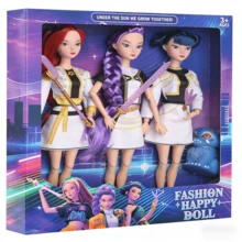 Mattel K-POP 女巫组合 Lumi Mira Zoe 乙烯基娃娃人偶礼品 - 裝飾 - 查看 4