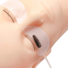 300pcs/100pcs Set Glitter Mascara Wands Disposable Eyelash Curler Brush Makeup Applicator Eyelash Extension Tools Kit, Crystal Gold Handle Black Brush Head - Multicolor - View 6