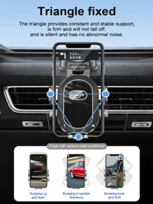 Windshield Car Phone Holder With Suction Cup - Black - View 3