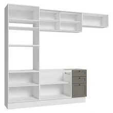 Cocina Integral Completa Modular Madesa Vik 270cm BG 04 - Blanco y Gris - Ver 10