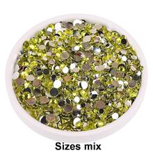 2mm-6mm Mixed Size, 2000pcs/Pack, Multi-Color, Flat Back Round Crystal Rhinestone Gems, DIY Nail Art Stones, Diamond Design Accessories, Glitter Nail Stickers Decor, Suitable For Phone Cases, Clothes, Bags, Shoes, Crafts. Nail Art Supplies, Nail Decorations. - Multicolor - View 29