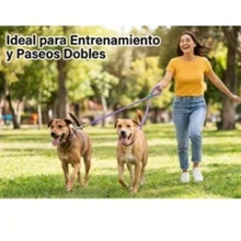 1.5*1.2cmDog Leash,Duty Dog Training Leash,Double Handle Comfortable Padded Hands Free Dog Leash,Adjustable Crossbody Waist Leash for Small Medium Large Dogs - Multicolor - Ver 4