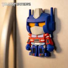 Hasbro 1 件孩之宝官方授权变形金刚冰箱贴 - 时尚冰箱贴纸，适用于厨房、办公室、白板和家居装饰，节日礼物，送给朋友的派对小礼品 - Transformer - 查看 1