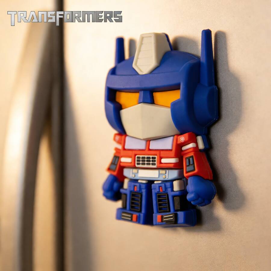 Hasbro 1 件孩之宝官方授权变形金刚冰箱贴 - 时尚冰箱贴纸,适用于厨房、办公室、白板和家居装饰,节日礼物,送给朋友的派对小礼品 - Transformer - 查看 1