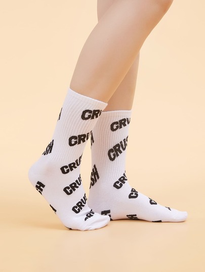 1 Pair Casual Versatile Comfortable Mid-Calf Socks