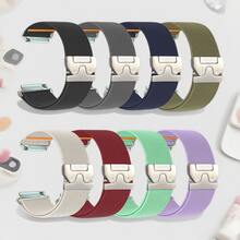 1条18mm/20mm/22mm尼龙弹力表带，带降落伞扣，兼容三星Galaxy Watch 7/6/5/4/3/6 Classic/4 Classic/Active 2；快拆弹力织物替换表带，兼容Garmin Venu/Venu4/3/Venu 3S/Forerunner 245/255/645/935/945/255S/265S手表；兼容Amazfit Bip6/5/GTS4/3/2/BIP U/Bip3表带；男女通用智能手表表带 - 20mm - 查看 13