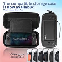 IINE Ergonomic One-Piece Handle Protective Case, Suitable For Switch 2, Durable And Lightweight, Ergonomic Design, Comfortable Grip, Shock-Absorbing Protection, Enhanced Grip, Gaming Accessory - Black - View 12