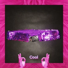 1pc Elastic Sequin Waist Belt With Buckle, Suitable For Women's Daily Commute, Casual Outings, Dance Parties, Travel & Vacation, And Various Occasions - Multicolor - View 10