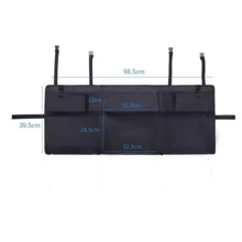 汽车座椅靠背储物袋，多功能后排悬挂式收纳袋，可折叠汽车餐桌 - 彩色 - 查看 6