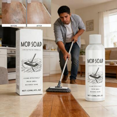 1 Unidad Limpiador de Piso para Trapear, Cuidado Diario y Anti-Manchas, Brillo Duradero y Sin Daño a Superficies, Adecuado para Madera, Baldosas y Laminados