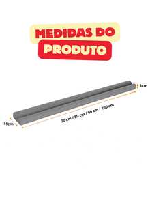 Protetor de Porta Contra Insetos Veda Porta Impermeável Rolinho - Cinza - Visão 4
