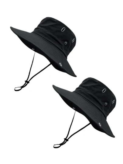 2pcs/1pc Outdoor Travel Camping Bucket Hat Beach Sun Hat Unisex