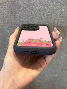 Fundas de moda para teléfonos: fundas estampadas, compatibles con los modelos de la serie Apple 11/12/13/14/15/16/191, con cubierta para la lente de la cámara. Un regalo ideal para San Valentín, Navidad y otras ocasiones festivas. - Negro - Ver 5