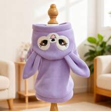 1pc Pet Clothes, Cute Rabbit Design Hoodie For Small Dogs & Cats, Easter Theme - Purple - Purple - View 11