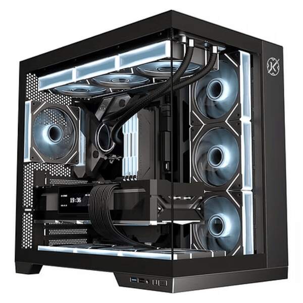 Gabinete Gamer Kalkan Asgard Aquário Vidro Preto KLK00040
