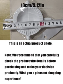 1pc Multifunctional Plastic Manual Dumpling Mold - Dumpling Press And Pie Mold, Homemade Dumpling/Chive Pie/Pastry Shaping Tool, Essential Kitchen Gadget, Easy To Use And Non-Stick - Multicolor - View 3