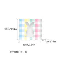 12pcs Easter Candy Snack Packaging Paper Boxes With Handles, Rabbit Design, Festive Packaging, Seasonal Celebration, Colorful Design, Playful Style, Gift Containers, Party Favor Boxes, Holiday Shoppers, Gift Givers - Multicolor - View 6