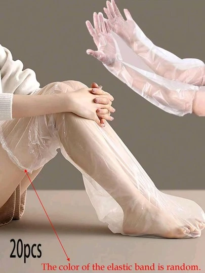 200/2 Pairs Of One-Time Waterproof And Moisturizing Long-Length Foot Masks, Moisturizing Leg Care Products [Long And Short Styles], Thickening Multi-Functional Hand Moisturizing Masks, Suitable For Daily Skin Care And Beauty Salons.