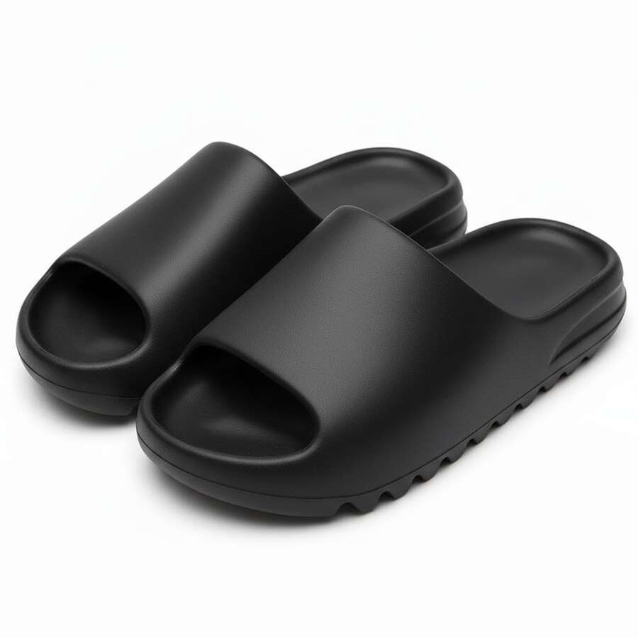 Comfortable Cloud Flip-Flops With Non-Slip Sole – Lightweight, Soft, And Ideal For Everyday Use, Home, Beach, And Pool. - Negro - Ver 1
