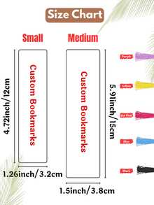 Personalized Acrylic Tassel Bookmarks (1/3/5 Per Pack) – Customizable With Text And Designs, Making Them The Perfect Gift For Book Lovers, Holidays, And Teachers. Also Suitable As Home Decor, Wedding Gifts, And Presents For Other Book Lovers. - Multicolor - View 2