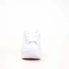 Tenis Feminino Plataforma Chunky Branco Sola Alta Conforto e Estilo Moderno para Qualquer Ocasião - Branco - Visão 7