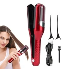 MORE BEAUTY erramienta para el peinado, cortador automático de puntas rizadas, eliminador de puntas rizadas, cuidado capilar para cabellos dañados y frágiles, herramienta de cuidado capilar universal para hombres y mujeres, tijeras portátiles con carga USB, abrazadera eléctrica automática, opción ideal como regalo para mujeres en eventos especiales. Peinadora profesional recargable 2 en 1 para peinado y secado, suave para el cuidado del cabello, peine combinado para peinado y rizado, plancha caliente portátil, calentamiento rápido, peine de peinado mini para uso doméstico y viaje. - Modelo regular - Ver 5