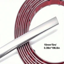 5m/197in Plated Car Body Trim Strip, High Gloss Scratch-Resistant Decorative Strip, Suitable For Car Body, Windows And Bumper Protection, Universal Door Edge Guard, Applicable To SUV, Truck And Car Interior/Exterior Decoration Upgrade, Easy To Install Auto Accessory, Perfect Gift For Car Decor Enthusiasts - A - View 14
