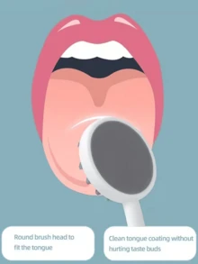 Silicone Tongue Scraper - Gentle Oral Care, Fresh Breath Tongue Cleaner, Odorless Personal Hygiene Tool - Multicolor - View 6