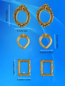 1件/套 复古INS风金色迷你雕像摆件冰箱贴,美甲饰品展示道具,3D立体雕塑贝多芬与大卫装饰 - 彩色 - 查看 23