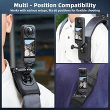 Supporto zaino per action camera per Hero13 12 11 10 9 8 7 6 5 4 Insta360 X5/4/3/2/Go 3S/Acepro OSMO 360 Accessori per action camera - Multicolore - Visualizzare 3