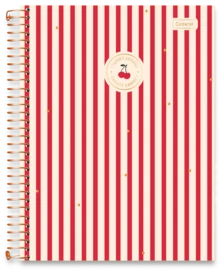 University Notebook, Hardcover, 1 Or 10 Subjects, Cherry Lovers Design. - Đường xoắn ốc Đại học - Xem 2