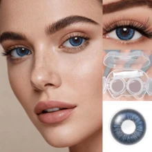 39 Pairs Of Colored Contact Lens, Offering Various Color Options. Equipped With A Contact Lens Case And Wearing Tools, Suitable For Year-Round Use, For Eye Makeup, Role-Playing, Festival Event Dressing, Halloween Costume Cosplay, Etc. - 彩色 - 查看 15