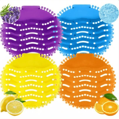 1 pieza/5 piezas Desodorizante de urinario - Alfombrillas, ambientadores y almohadillas desodorizantes y antisalpicaduras para urinarios, adecuados para baños, oficinas, instalaciones deportivas y escuelas, accesorios de decoración de baño | Accesorios de decoración de baño | Productos visualmente atractivos, decoración y accesorios de baño