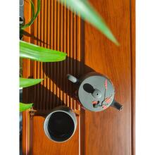 一套紫砂梅花茶壶套装，紫砂茶具，家用旅行茶具，包含1个茶壶、1个主人茶杯、6个客人茶杯，适用于餐厅、家庭、办公室等场所，中国功夫茶壶 - 彩色 - 查看 1