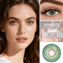 39 Pairs Of Colored Contact Lens, Offering Various Color Options. Equipped With A Contact Lens Case And Wearing Tools, Suitable For Year-Round Use, For Eye Makeup, Role-Playing, Festival Event Dressing, Halloween Costume Cosplay, Etc. - 彩色 - 查看 35