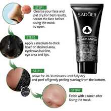 1Pcs Blackhead Remover Mask - For Women And Men - Activated Charcoal Peel Off Face Mask - Deep Pore Cleaner Nose Blackhead Remover Pore Release - Black Head Remover For Face - A - 查看 3