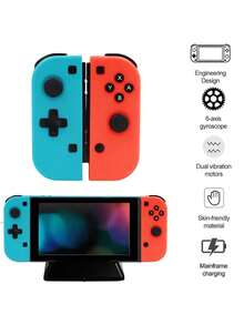 Switch Joy-Con Controller Left & LED Right Wireless Pair Gamepad Joypad - Tím Cam - Xem 6